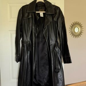 Plein Sud Black Trench Coat